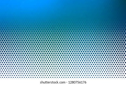 Light BLUE vector texture with disks. Blurred decorative design in abstract style with bubbles. Pattern for ads, booklets.