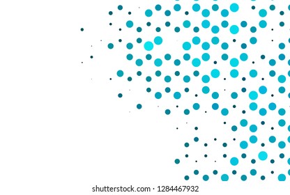 Light BLUE vector texture with disks. Glitter abstract illustration with blurred drops of rain. Design for posters, banners.