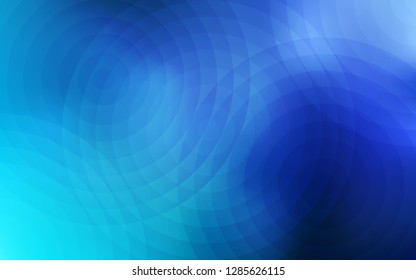 Light BLUE vector texture with disks. Illustration with set of shining colorful abstract circles. Pattern can be used for ads, leaflets.