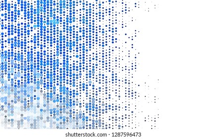 Light BLUE vector texture with disks. Blurred decorative design in abstract style with bubbles. Pattern for beautiful websites.