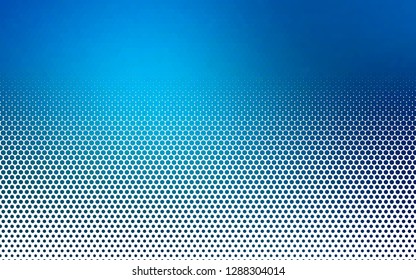 Light BLUE vector texture with disks. Blurred bubbles on abstract background with colorful gradient. Design for business adverts.