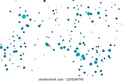 Light BLUE vector texture with disks. Modern abstract illustration with colorful water drops. Design for posters, banners.