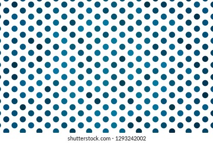 Light BLUE vector texture with disks. Modern abstract illustration with colorful water drops. Pattern for ads, booklets.