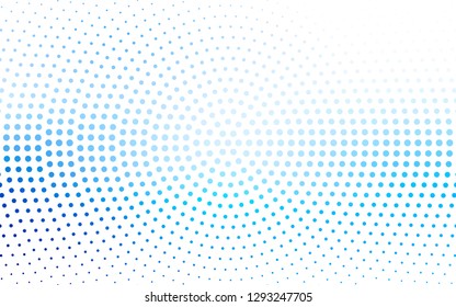 Light BLUE vector  texture with disks. Beautiful colored illustration with blurred circles in nature style. New template for your brand book.