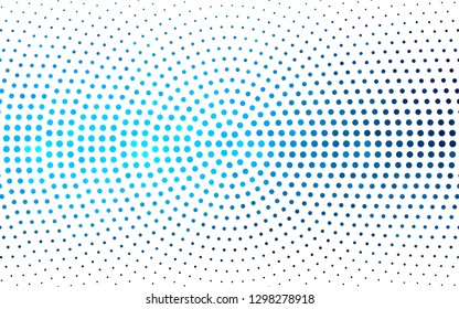 Light BLUE vector  texture with disks. Blurred bubbles on abstract background with colorful gradient. Pattern for futuristic ad, booklets.