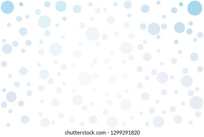 Light BLUE vector  texture with disks. Glitter abstract illustration with blurred drops of rain. Pattern for beautiful websites.