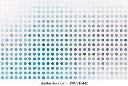 Light BLUE vector texture with disks. Abstract illustration with colored bubbles in nature style. Pattern of water, rain drops.