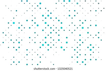 Light BLUE vector texture with disks. Abstract illustration with colored bubbles in nature style. Design for posters, banners.