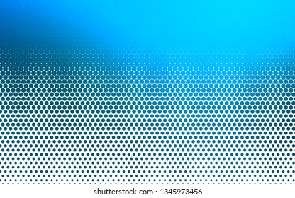 Light BLUE vector texture with disks. Illustration with set of shining colorful abstract circles. Design for business adverts.