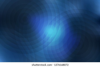 Light BLUE vector texture with disks. Illustration with set of shining colorful abstract circles. Pattern can be used for beautiful websites.