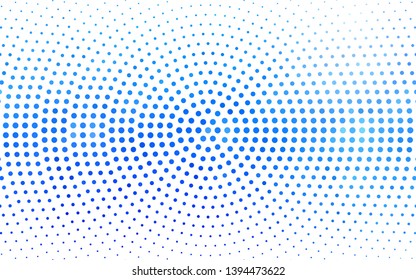 Light BLUE vector  texture with disks. Illustration with set of shining colorful abstract circles. Pattern for ads, leaflets.