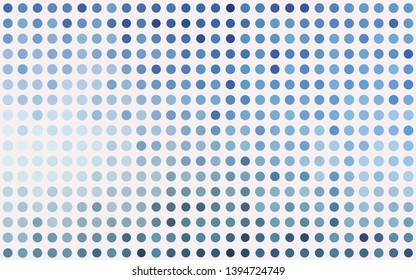 Light BLUE vector texture with disks. Modern abstract illustration with colorful water drops. Template for your brand book.