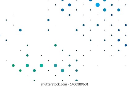 Light BLUE vector texture with disks. Glitter abstract illustration with blurred drops of rain. Pattern for beautiful websites.
