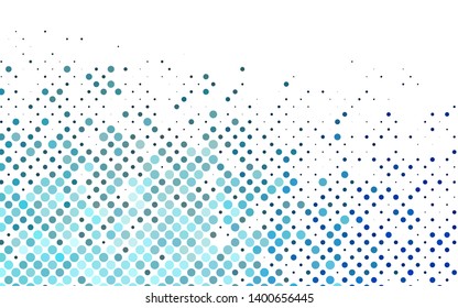 Light BLUE vector texture with disks. Modern abstract illustration with colorful water drops. Design for posters, banners.