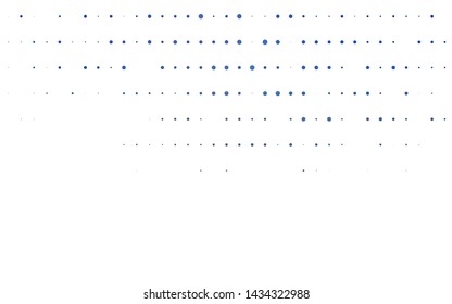 Light BLUE vector texture with disks. Blurred bubbles on abstract background with colorful gradient. Pattern for ads, leaflets.