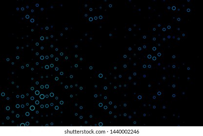 Light BLUE vector texture with disks. Modern abstract illustration with colorful water drops. Design for posters, banners.