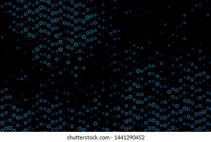 Light BLUE vector texture with disks. Modern abstract illustration with colorful water drops. Template for your brand book.
