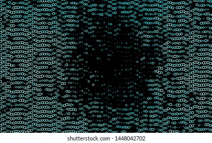 Light BLUE vector texture with disks. Blurred bubbles on abstract background with colorful gradient. Pattern of water, rain drops.