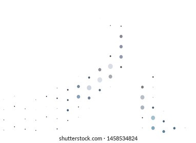 Light BLUE vector texture with disks. Blurred decorative design in abstract style with bubbles. Design for posters, banners.