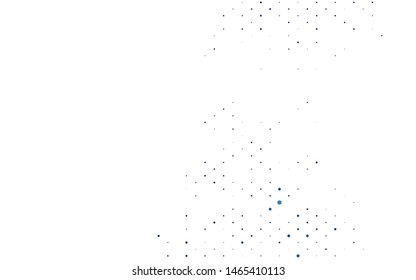 Light BLUE vector texture with disks. Beautiful colored illustration with blurred circles in nature style. Pattern of water, rain drops.