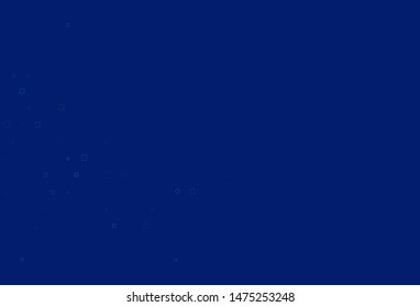 Light BLUE vector texture with disks, rectangles. Glitter abstract illustration with cubes, circles. Design for posters, banners.