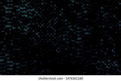 Light BLUE vector texture with disks. Abstract illustration with colored bubbles in nature style. Design for posters, banners.