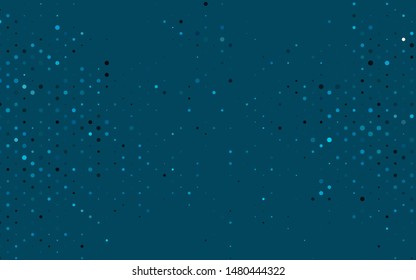 Light BLUE vector texture with disks. Abstract illustration with colored bubbles in nature style. Pattern of water, rain drops.
