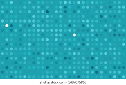Light BLUE vector texture with disks. Blurred decorative design in abstract style with bubbles. Pattern for ads, booklets.