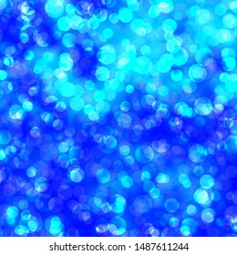 Light BLUE vector texture with disks. Abstract decorative design in gradient style with bubbles. New template for a brand book.