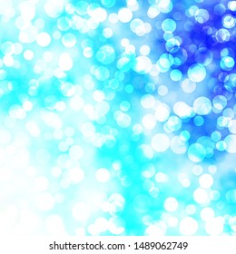 Light BLUE vector texture with disks. Colorful illustration with gradient dots in nature style. Design for posters, banners.
