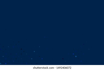 Light BLUE vector texture with disks. Modern abstract illustration with colorful water drops. Pattern of water, rain drops.