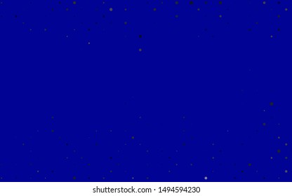 Light BLUE vector texture with disks. Illustration with set of shining colorful abstract circles. Pattern of water, rain drops.