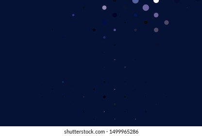 Light BLUE vector texture with disks. Beautiful colored illustration with blurred circles in nature style. Design for business adverts.
