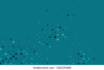 Light BLUE vector texture with disks. Abstract illustration with colored bubbles in nature style. Pattern for ads, leaflets.