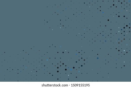 Light BLUE vector texture with disks. Blurred decorative design in abstract style with bubbles. Template for your brand book.
