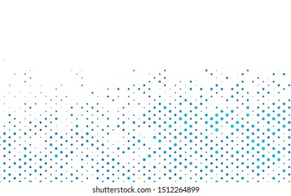 Light BLUE vector texture with disks. Blurred bubbles on abstract background with colorful gradient. Design for posters, banners.