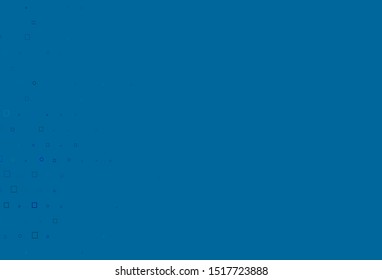 Light BLUE vector texture with disks, rectangles. Illustration with set of shining colorful abstract circles, cubes. Design for posters, banners.