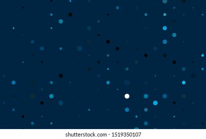 Textura vectorial AZUL claro con discos. Ilustración abstracta brillante con gotas borrosas de lluvia. Diseño para anuncios comerciales.