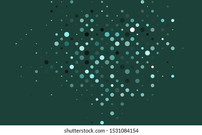 Light BLUE vector texture with disks. Modern abstract illustration with colorful water drops. Design for business adverts.