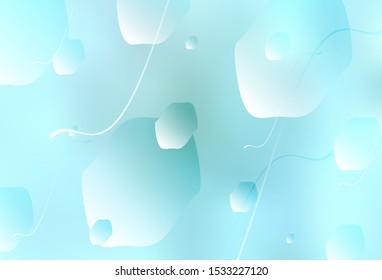 Light BLUE vector texture with disks. Modern abstract illustration with colorful water drops. Beautiful design for your business advert.