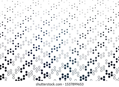 Light BLUE vector texture with disks. Illustration with set of shining colorful abstract circles. Design for posters, banners.