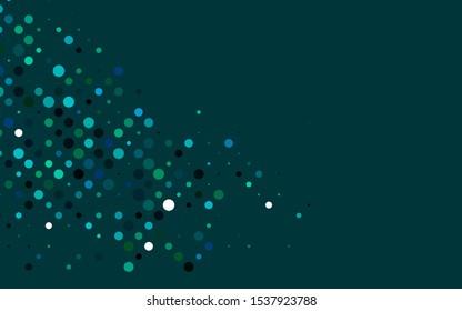 Light BLUE vector texture with disks. Blurred decorative design in abstract style with bubbles. Design for posters, banners.