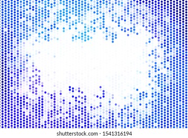 Light BLUE vector texture with disks. Modern abstract illustration with colorful water drops. New template for your brand book.