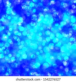 Light BLUE vector texture with disks. Abstract decorative design in gradient style with bubbles. Pattern for websites.