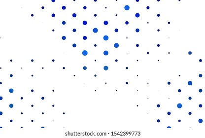 Light BLUE vector texture with disks. Illustration with set of shining colorful abstract circles. Design for posters, banners.
