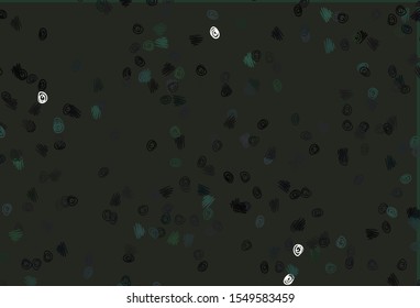 Light BLUE vector texture with disks. Blurred decorative design in abstract style with bubbles. Pattern for beautiful websites.