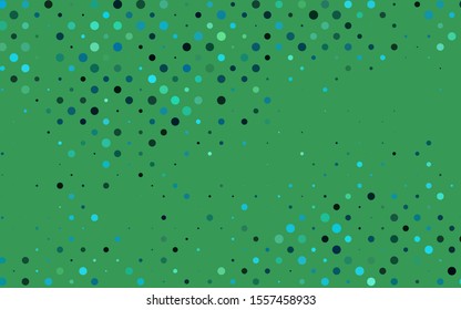 Light BLUE vector texture with disks. Beautiful colored illustration with blurred circles in nature style. Pattern for beautiful websites.