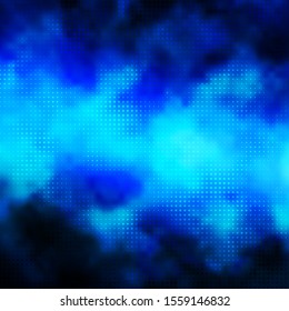 Light BLUE vector texture with disks. Illustration with set of shining colorful abstract spheres. New template for a brand book.