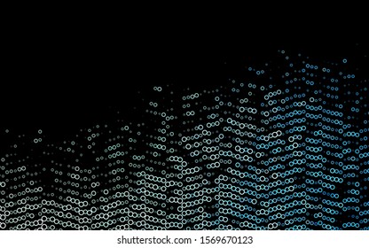 Light BLUE vector texture with disks. Modern abstract illustration with colorful water drops. Design for posters, banners.