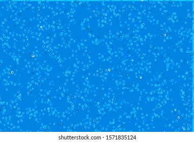 Light BLUE vector texture with disks. Blurred decorative design in abstract style with bubbles. Template for your brand book.